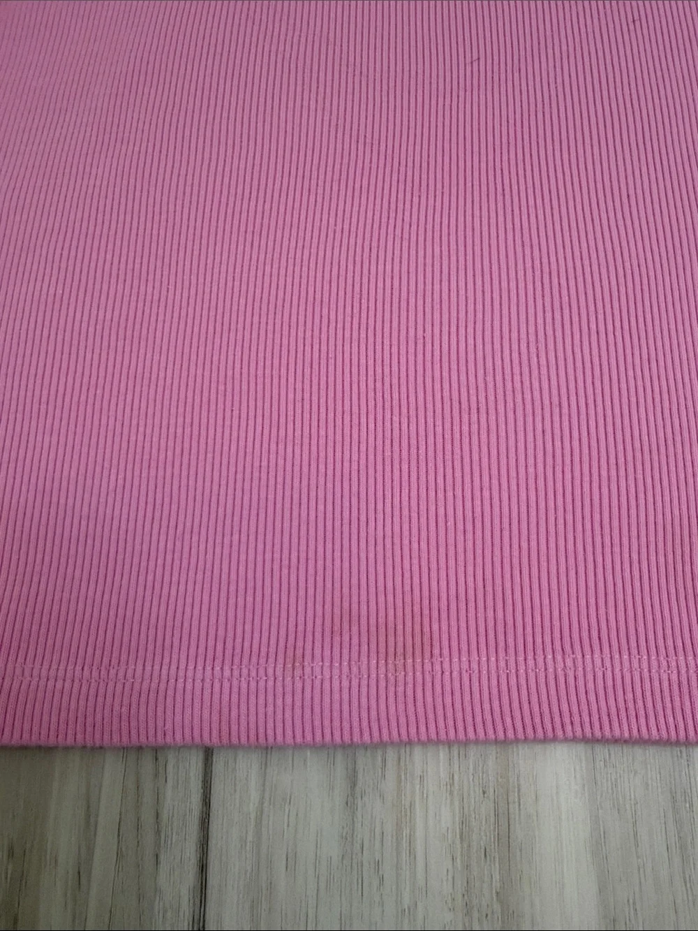 John GaltWomen’s Pink Ribbed Tank Top - Classic Spaghetti Strap size XXS